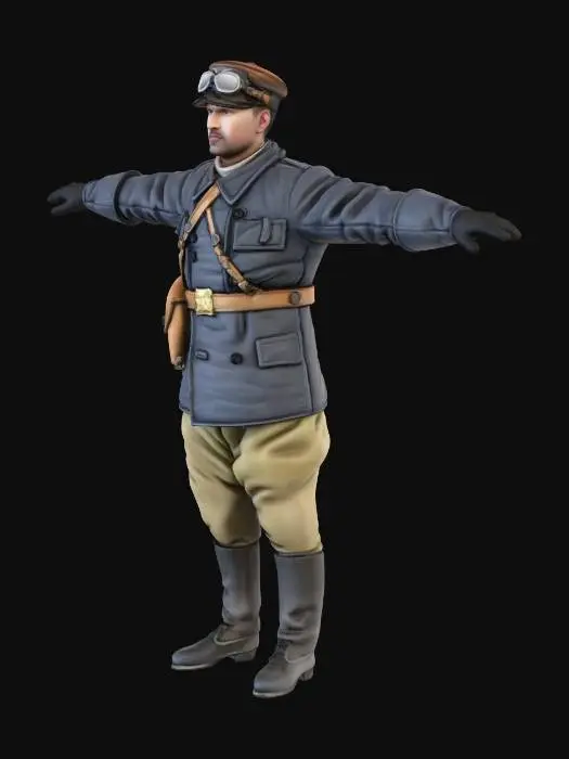 3D model for Aviator in Uniform
