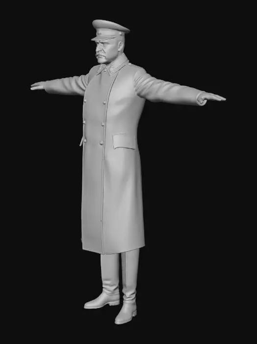 3D model for Commander in Uniform