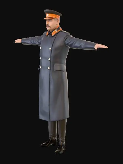 3D model for Commander in Uniform