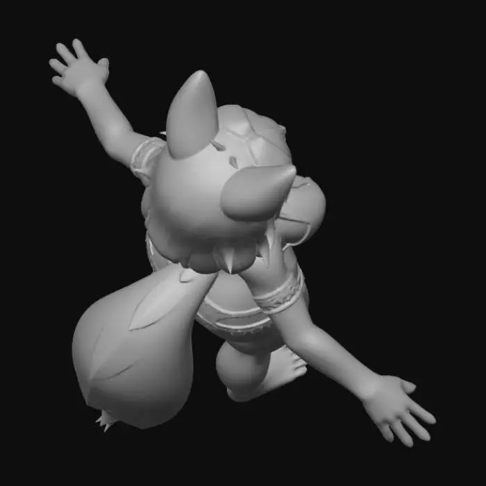 3D model for Dark girl