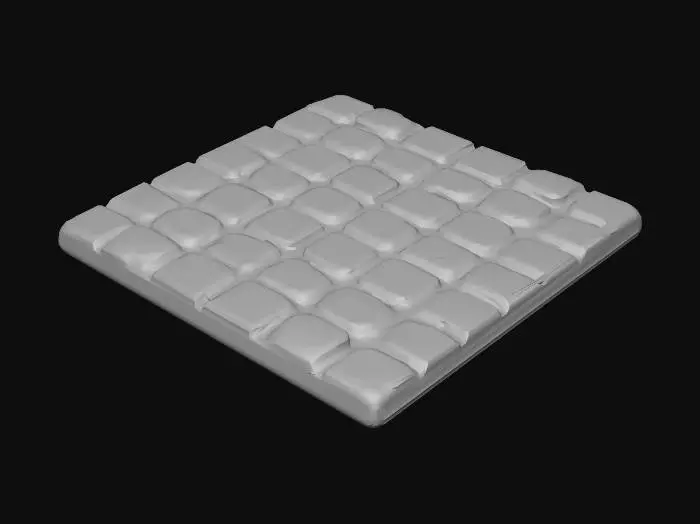 3D model for Cobblestone Square Tile
