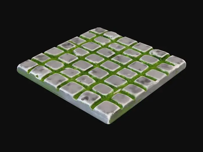 3D model for Cobblestone Square Tile