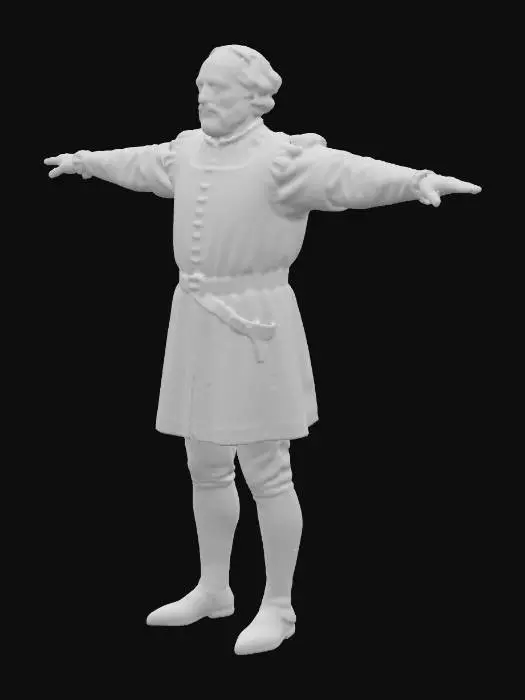 3D model for Medieval trader