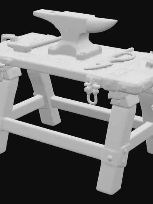 3D model for Blacksmith's Workbench