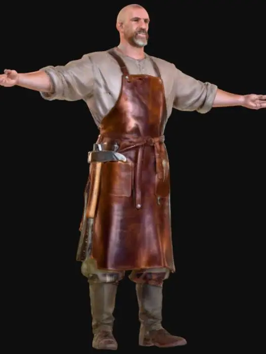 3D model for Blacksmith's Attire