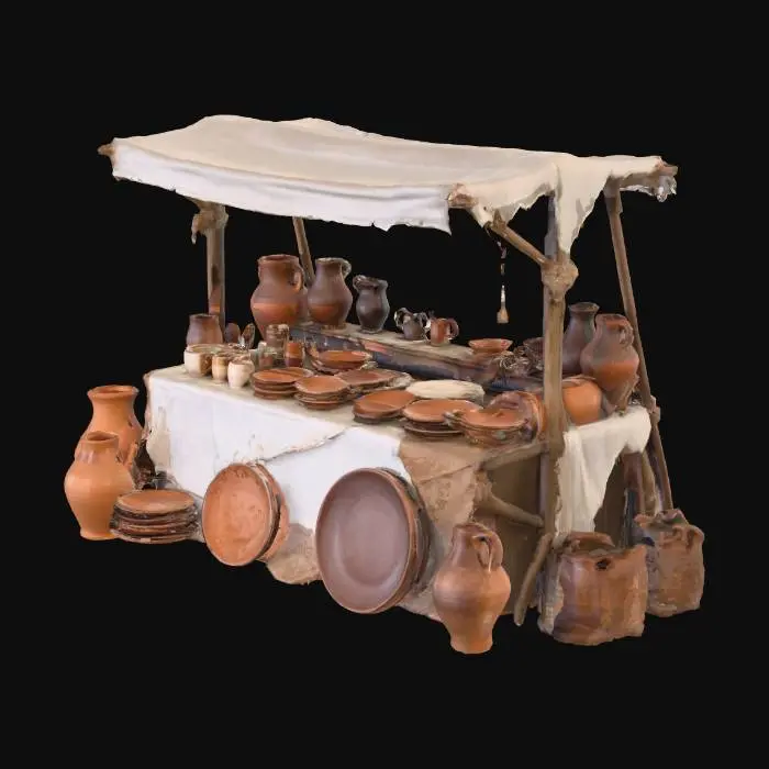 3D model for Pottery Market Display