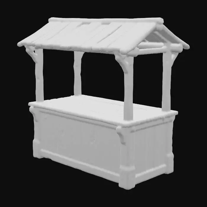 3D model for Rustic Market Stall