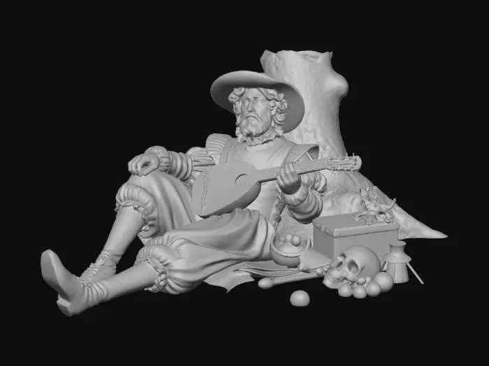 3D model for The Wandering Minstrel's Reverie