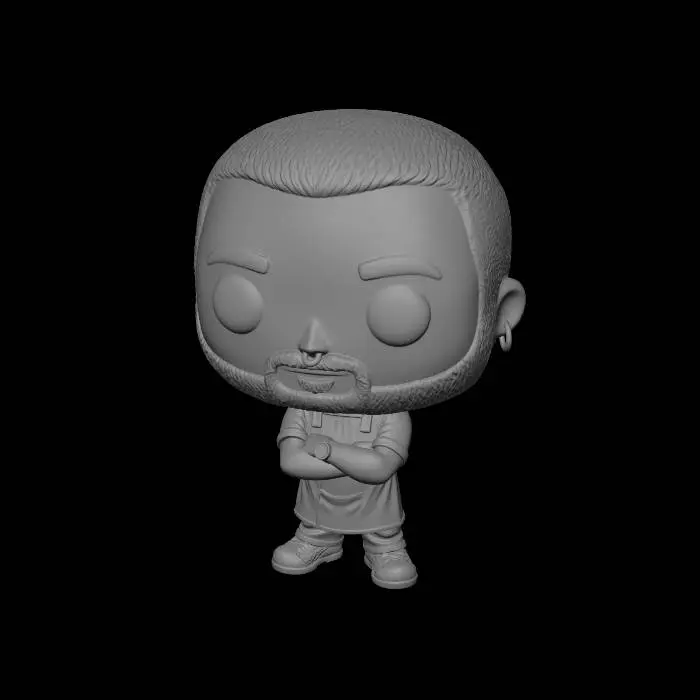 3D model for Tattooed Chef in the Kitchen