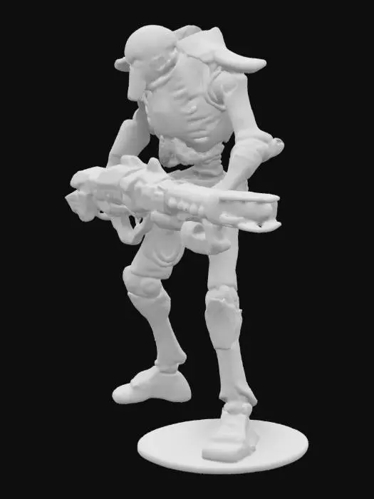 3D model for Necron Warrior Model