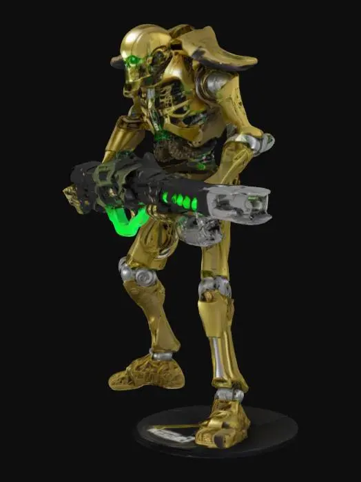 3D model for Necron Warrior Model