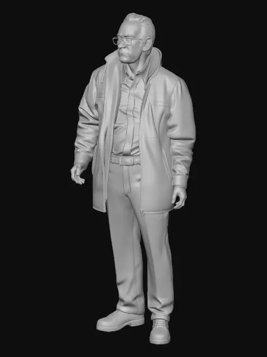 3D model for Pensive Gentleman