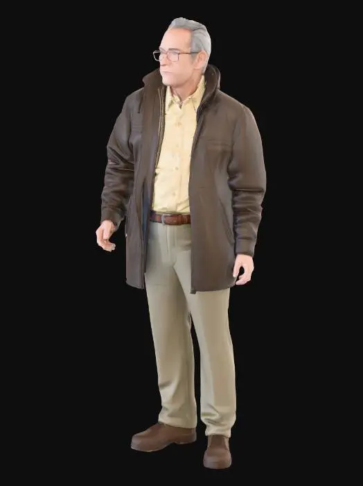 3D model for Pensive Gentleman