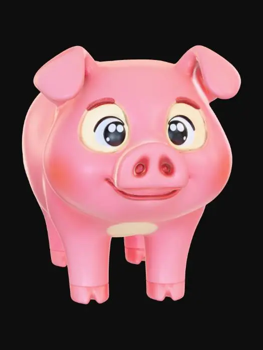 3D model for Happy Piglet