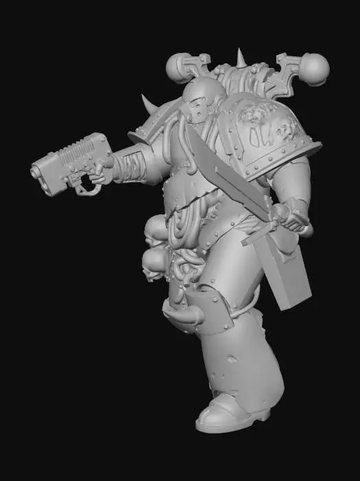 3D model for Armored Plague Warrior