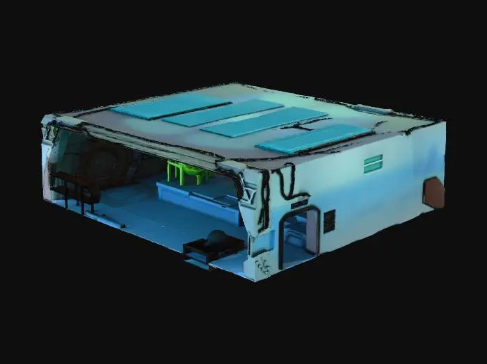 3D model for fallout vault room