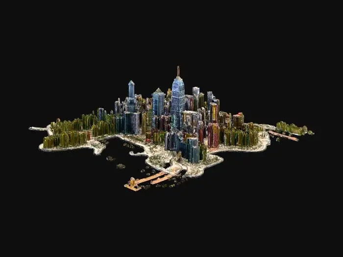 3D model for 香港地图模型
真实的风格
体现香港的街景，地形地貌