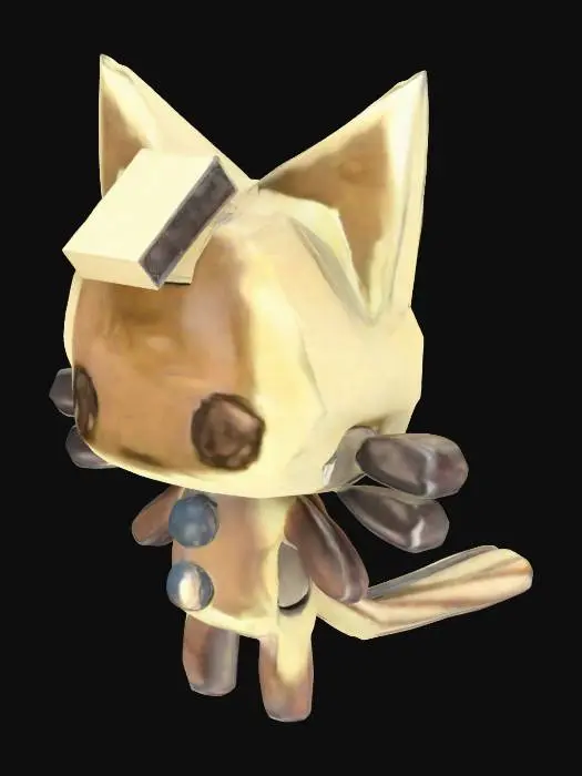 3D model for Lowpoly Pancake Cat