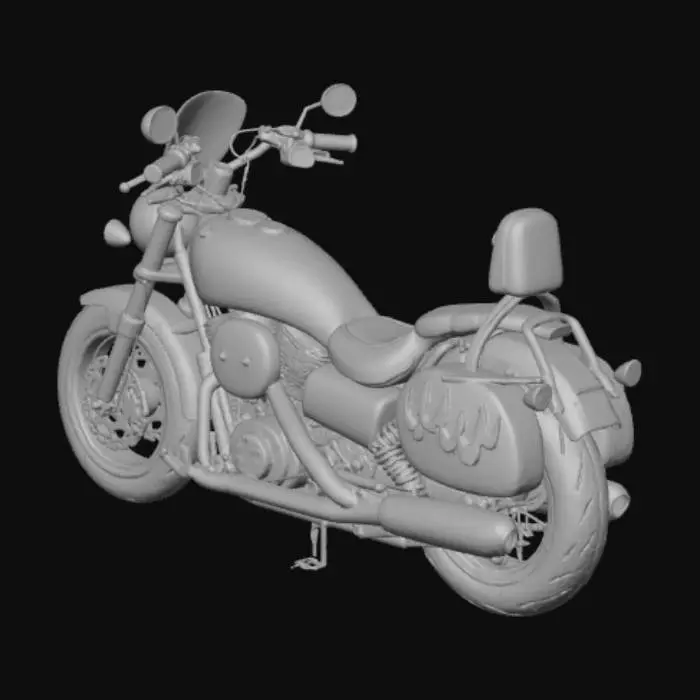 3D model for A Halloween Themed 1998 Suzuki Intruder VL1500LC.