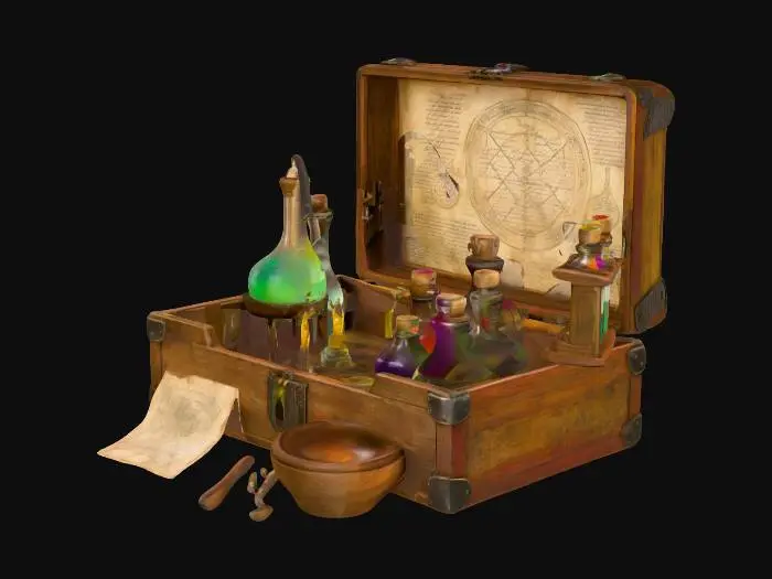 3D model for Alchemist's Toolkit, #PBR#