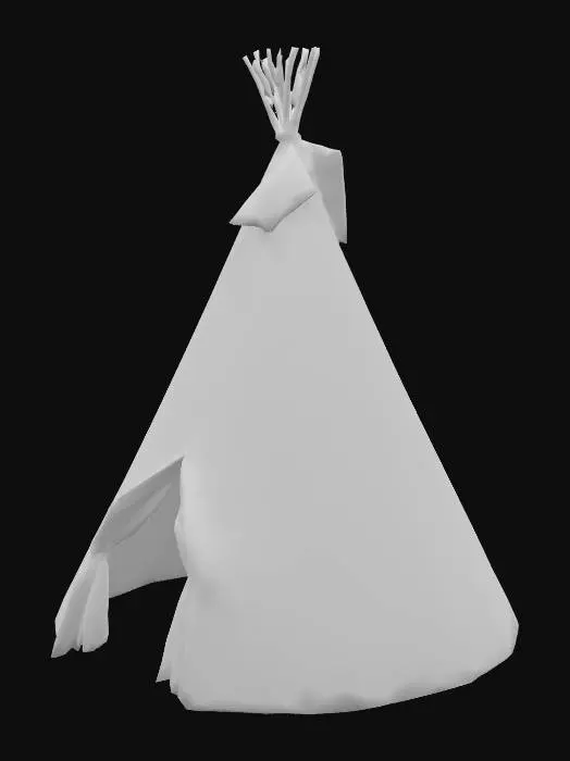 3D model for Large teepee, no door, hollow