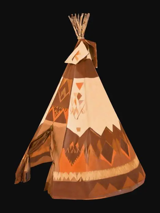 3D model for Large teepee, no door, hollow