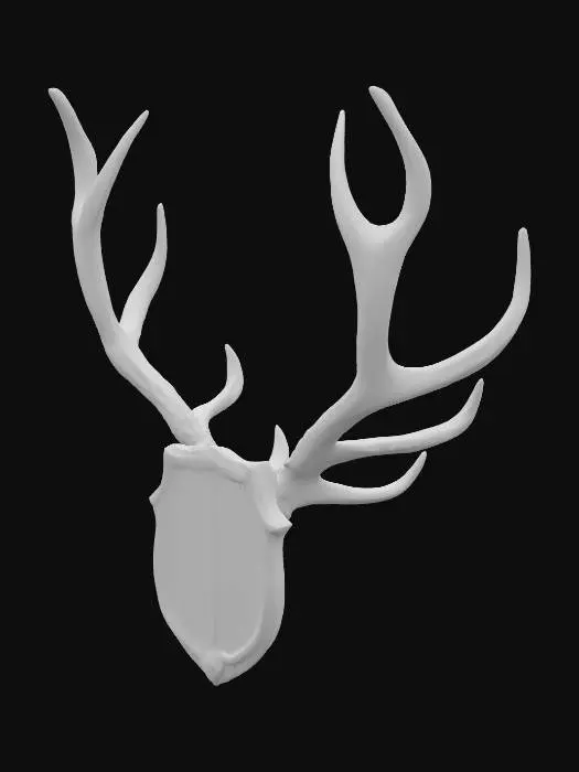 3D model for Antler wall trophy
