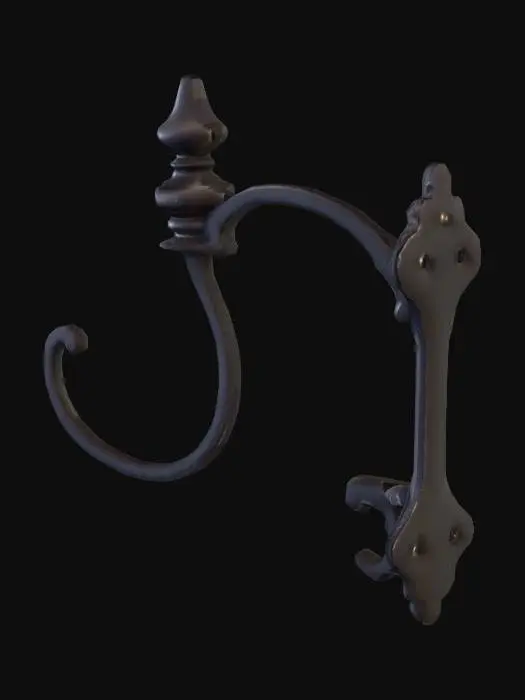 3D model for Iron Wall hook for pots