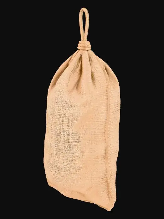 3D model for Empty hanging burlop sack