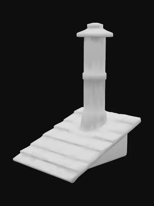 3D model for Rustic Chimney Scene