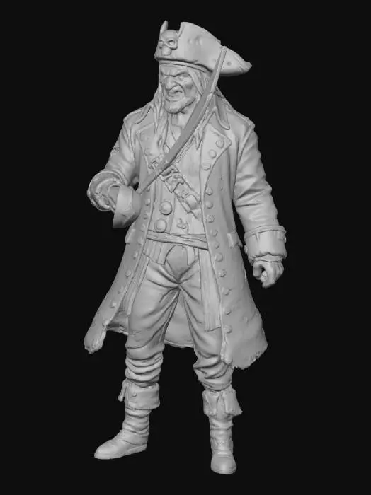 3D model for evil pirate