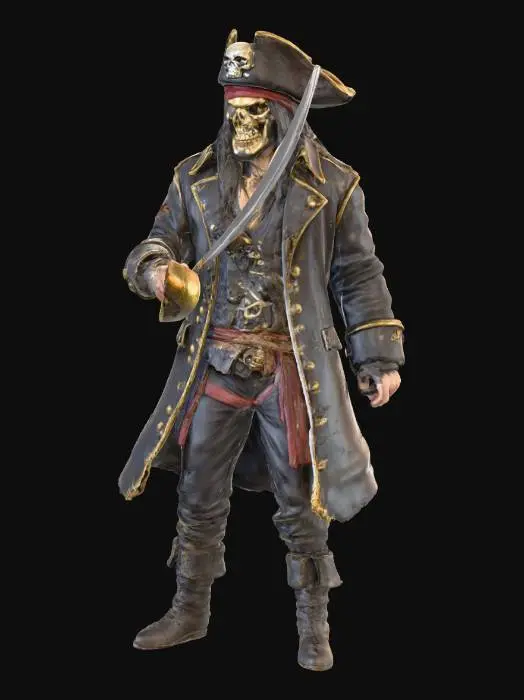 3D model for evil pirate