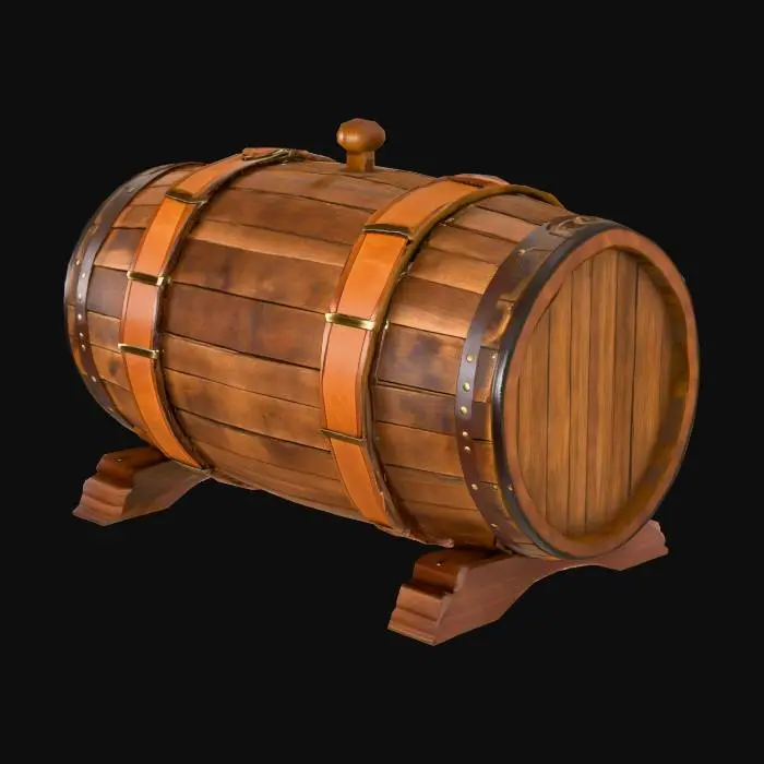 3D model for curved lether straps, that can fit around a barrel