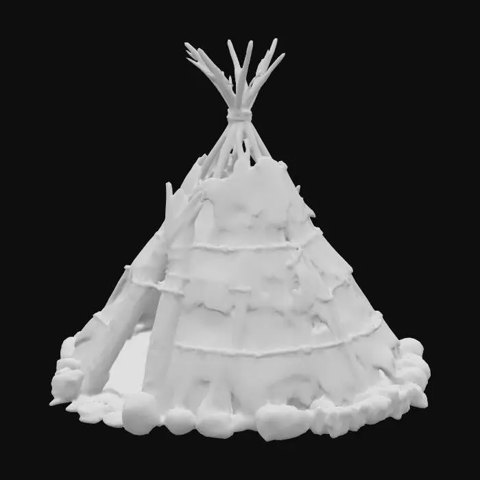 3D model for Nordic Teepee, viking

