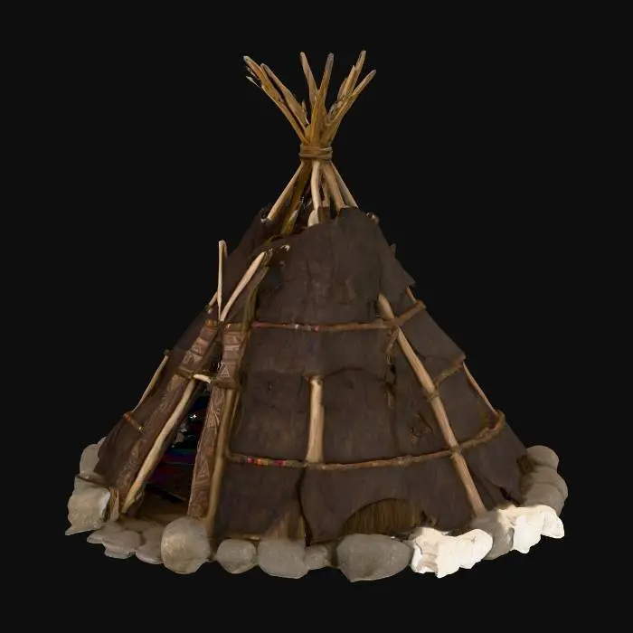 3D model for Nordic Teepee, viking


