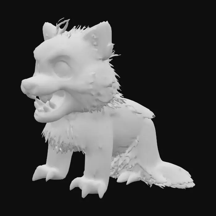 3D model for Sabre fur, plushy,