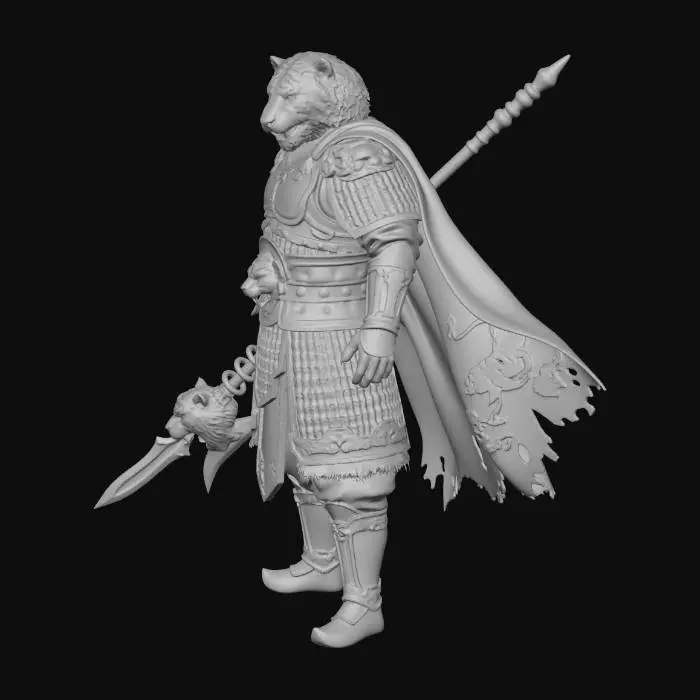 3D model for 寅虎（万兽盟主）