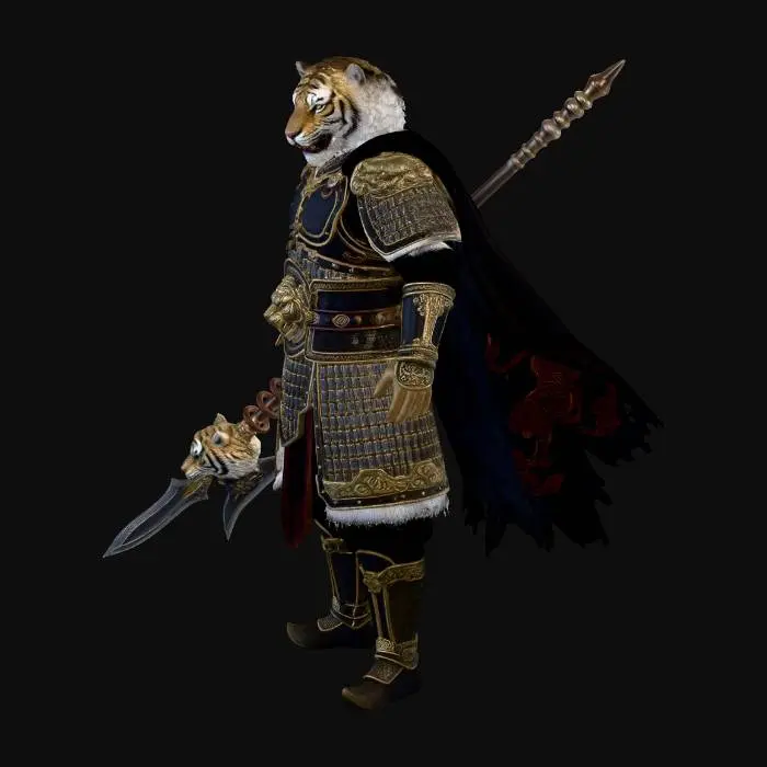 3D model for 寅虎（万兽盟主）