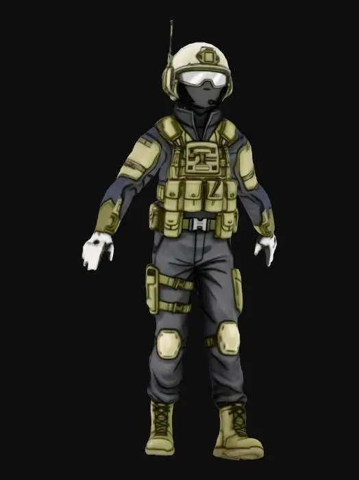 3D model for Tactical Operative