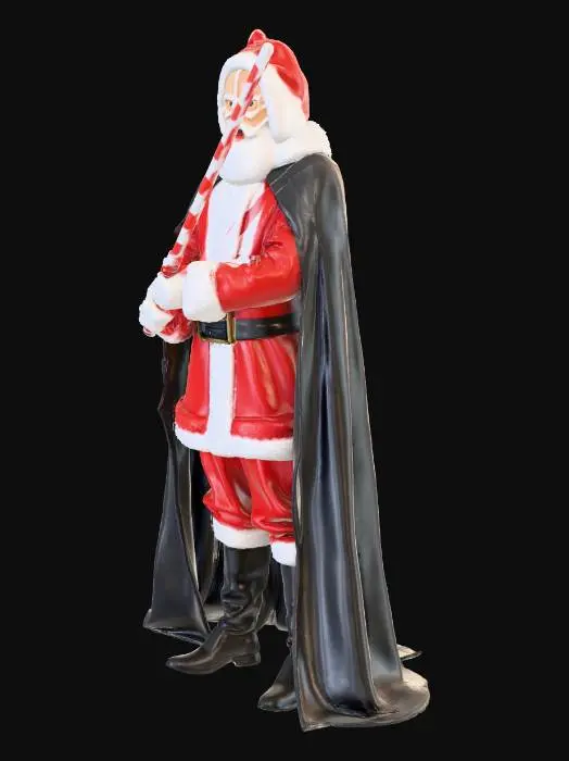 3D model for Do a santa combined with darth vader to make santa vader with a candy cane coloured light saber