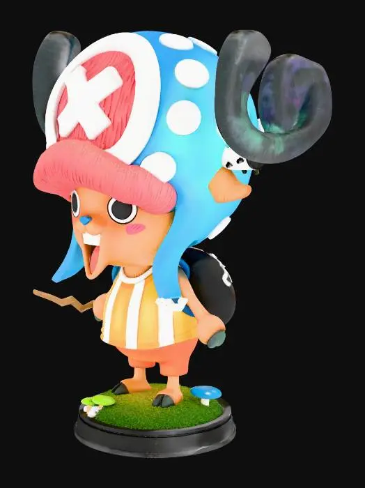 3D model for Cheerful Reindeer Figurine