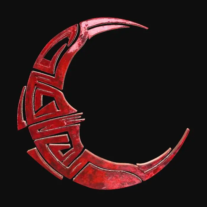 3D model for Tribal Crescent Moon
