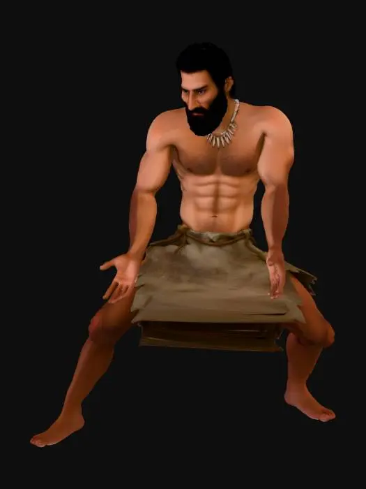 3D model for Ancient Warrior Posing