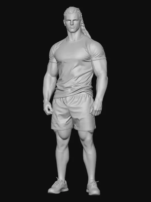 3D model for Strength in Black