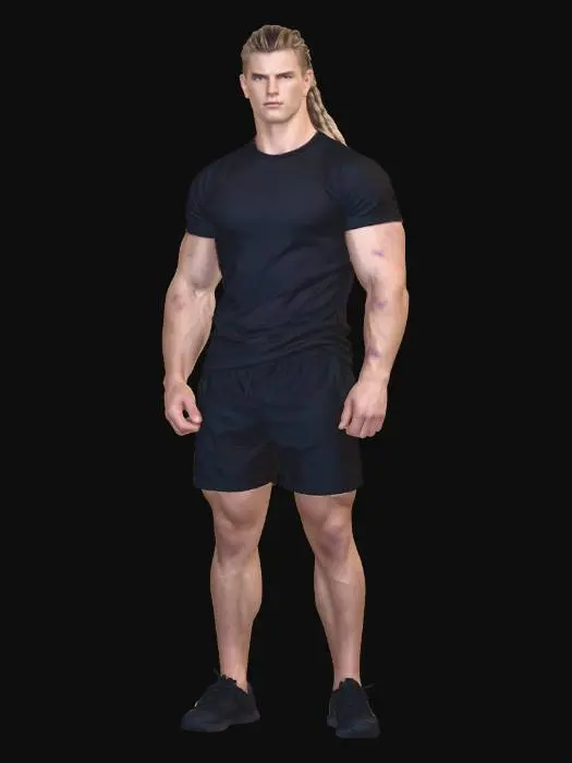3D model for Strength in Black