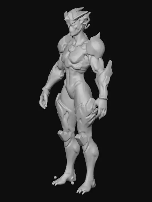 3D model for Cybernetic Warrior