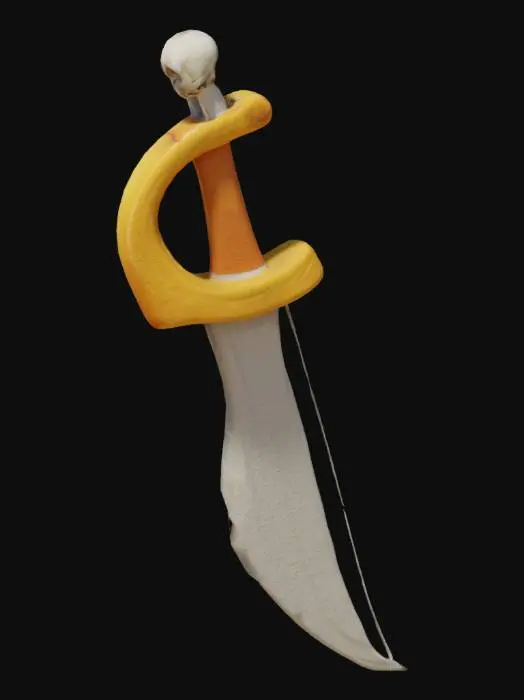 3D model for Pirate Saber Illustration