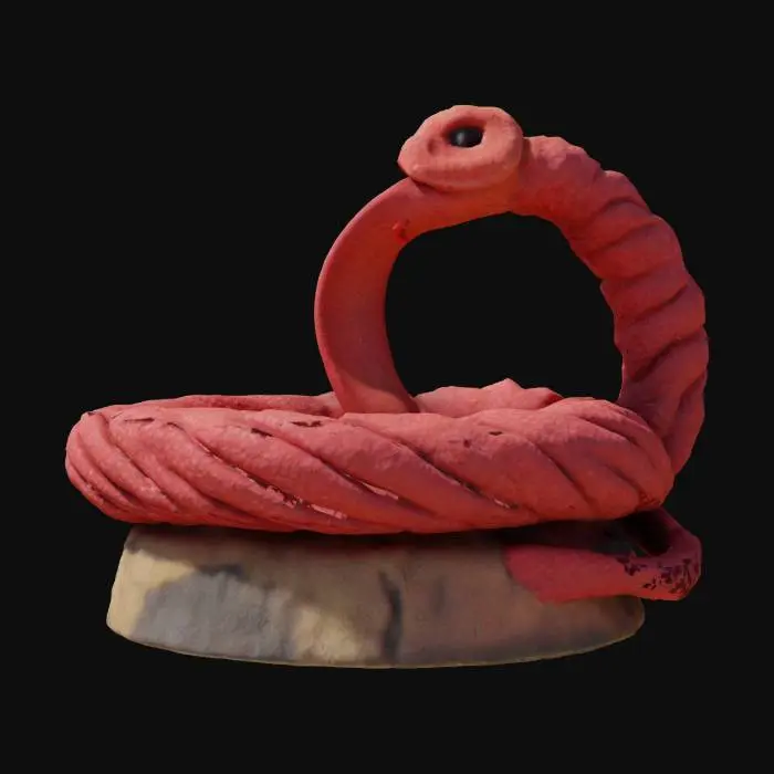 3D model for A stretchy, sticky tongue that doubles as a whip, capable of grabbing objects or ensnaring foes