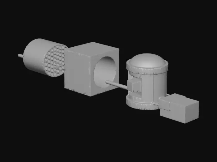 3D model for Nuclear Reactor Process Diagram