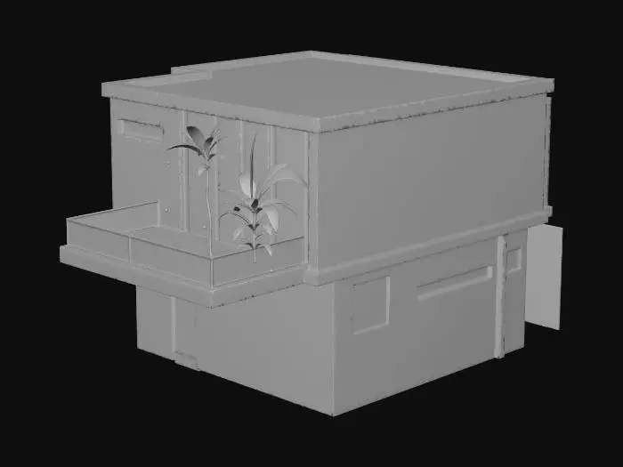 3D model for Modern Cube House